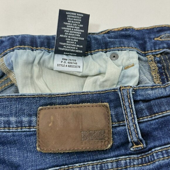 Bke Tyler Straight Classic Jeans Men Size 36x32 Stretch Outdoor Workwear Faded - Picture 9 of 12